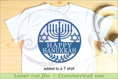 Happy Hanukkah wall sign svg laser cut Product Image 3