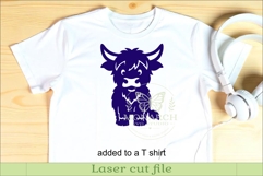 Cute Highland Cow Silhouettes SVG Farm Animal 3 Product Image 3