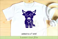 Cute Highland Cow Silhouettes SVG Farm Animal 3 Product Image 3