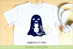 Cute Ghost SVG Halloween Laser Cut Silhouettes 2 Product Image 3