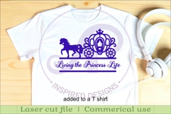Princess Carriage Name Sign, Carriage SVG for Girls Nursery Product Image 3