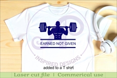 Weight Lifter Name Sign SVG, Gym Sign SVG, Male Fitness Wall Product Image 3