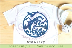 Rainbow Trout Fish wall sign svg laser cut Product Image 3