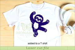 Cute Sloth Silhouette designs for laser cut and crafts 2 Product Image 3
