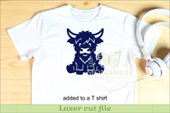 Cute Highland Cow Silhouettes SVG Farm Animal 2 Product Image 3