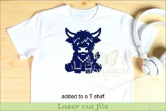 Cute Highland Cow Silhouettes SVG Farm Animal 2 Product Image 3