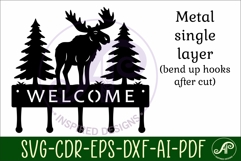 Moose Key holder designs for wood and metal Product Image 3