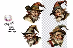 Old Man, Ephemera, PNG, Junk Journal, Vintage, clipart Product Image 1