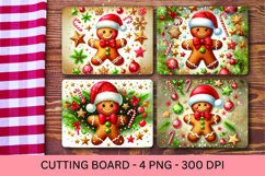 kitchen cutting board - christmas gingerbread man Product Image 1