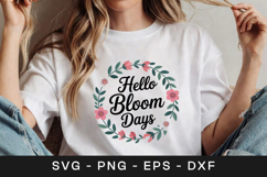 Hello Bloom Days Floral SVG PNG Product Image 1