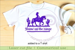 Cowgirl Horse Rider SVG -Western Cowboy Silhouette -Ranch Product Image 3