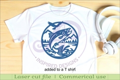 Kokanee Salmon Fish wall sign svg laser cut Product Image 3