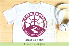 Walk By Faith Not By Sight SVG, Christian Wall Sign Laser Product Image 3