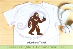 Bigfoot silhouette laser cut outs SVG file 1 Product Image 3