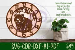 Wombat clock wall clock laser cut file Australian clock Product Image 3