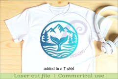 Whale tail wall sign, SVG file. vector sign Product Image 3
