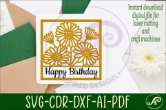 Daisy flower theme named wall sign or card Product Image 3