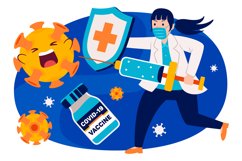 Vaccination Vector Illustration #04 Product Image 1