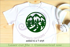 Camper Coasters, laser cut out camping, mountains designs 2 Product Image 3