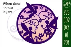 Fairy wall art sign, SVG file. vector file Product Image 3