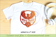 Phoenix Bird name sign design for laser cutting Product Image 3