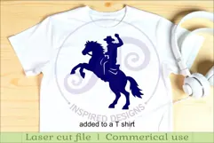 Western, Cowboy Cowgirl silhouettes laser cut outs 1 Product Image 2