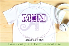 Floral MOM SVG, Laser Cut Mom Sign, Mother’s Day Hanging Product Image 3