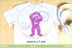 Bigfoot silhouette laser cut outs SVG file 2 Product Image 3
