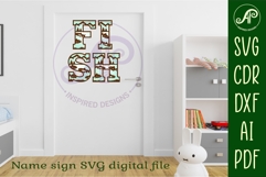 Fishing Alphabet SVG Fish Letters Product Image 3