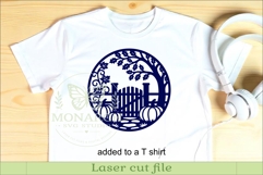 Fall Pumpkin Patch Gate SVG, Autumn Farmhouse Wall Decor Product Image 3