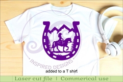 Horse Shoe Cowgirl wall sign Product Image 3