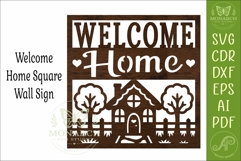 Welcome Home Farmhouse Wall Sign SVG, Rustic House Decor Product Image 3