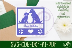 Dog lovers square named wall sign or card topper svg Product Image 3