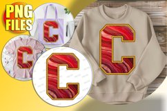 C Doodle Letter Valentine Bright Cheerful Charm! Product Image 1