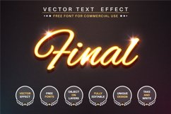 Glowing wire - editable text effect, font style Product Image 4