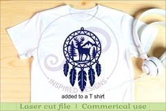 Deer Dreamcatcher Laser Cut File, Wild Animal Wall Art SVG Product Image 3