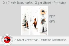 A Quiet Christmas Printable Bookmarks 1 Product Image 4