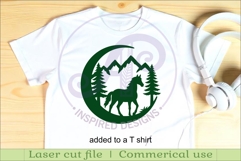 Crescent Moon Horse animal wall sign Product Image 3