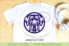 Great Dane Dog Wall Art SVG Laser Cut Dog Face Circle Sign Product Image 3