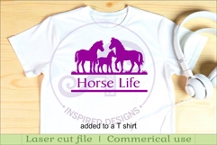 Horse Family Name Sign, Horse lovers SVG for Laser cutting Product Image 3