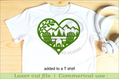 Adirondack chairs heart wall sign, SVG file. Product Image 3