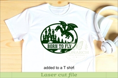 Personalized Dragon Castle Name Sign SVG, Fantasy Nursery Product Image 3