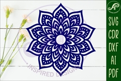 Mandala wall sign, SVG circle sign Product Image 3