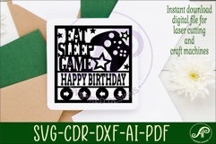 Gamer themed named wall sign or card topper svg x Product Image 3