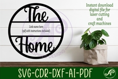 The Family Home name wall art sign, SVG personalized Product Image 3