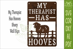 My Therapist Has Hooves Sheep Wall Sign SVG | Funny Product Image 3
