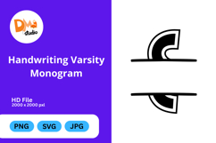 Handwriting Varsity Monogram Product Image 1