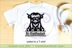 Highland cow personalized name sign laser cut Product Image 3