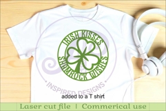 Irish Kisses and Shamrock Wishes St. Patrick's Day wall sign Product Image 3