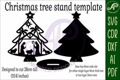 Christmas tree stand, laser cut file, Nativity Christmas Product Image 3
